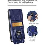 OPPO Find X9 Pro EIDERWOOD Håndværkercase - 360° Roterbar Camslider / Kickstand / Kortholder  - Rose Gold
