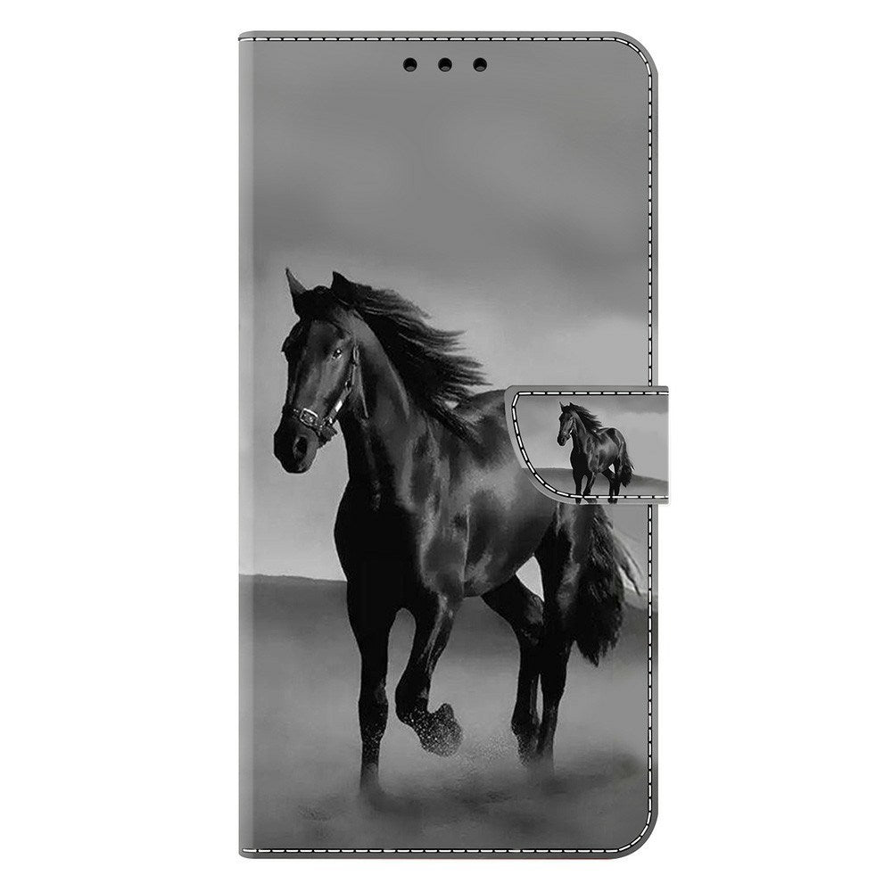 Samsung Galaxy A37 EIDERWOOD Flipcover m. Indbygget Kortholder & Ståfunktion - Hest