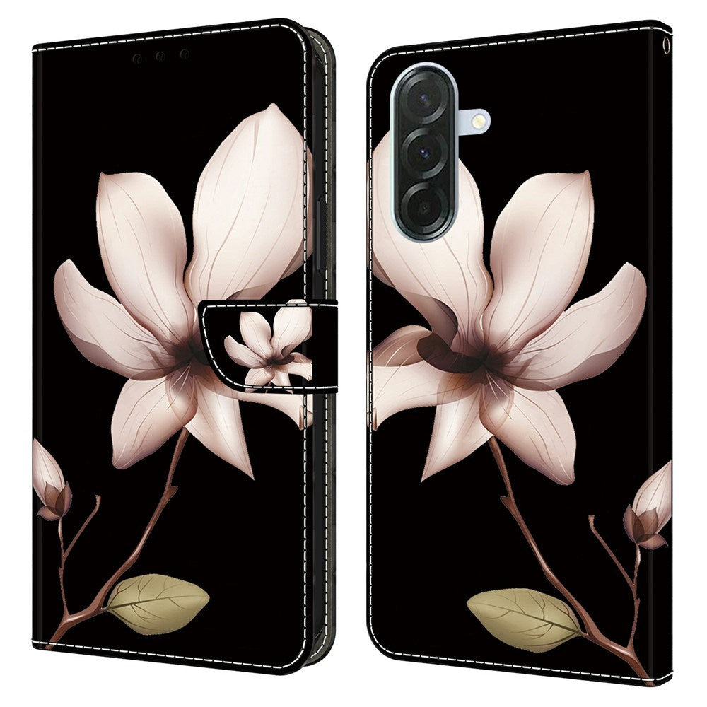 Samsung Galaxy A37 EIDERWOOD Flipcover m. Indbygget Kortholder & Ståfunktion - Blomst