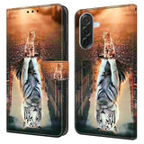 Samsung Galaxy A37 EIDERWOOD Flipcover m. Indbygget Kortholder & Ståfunktion - Kat & Tiger