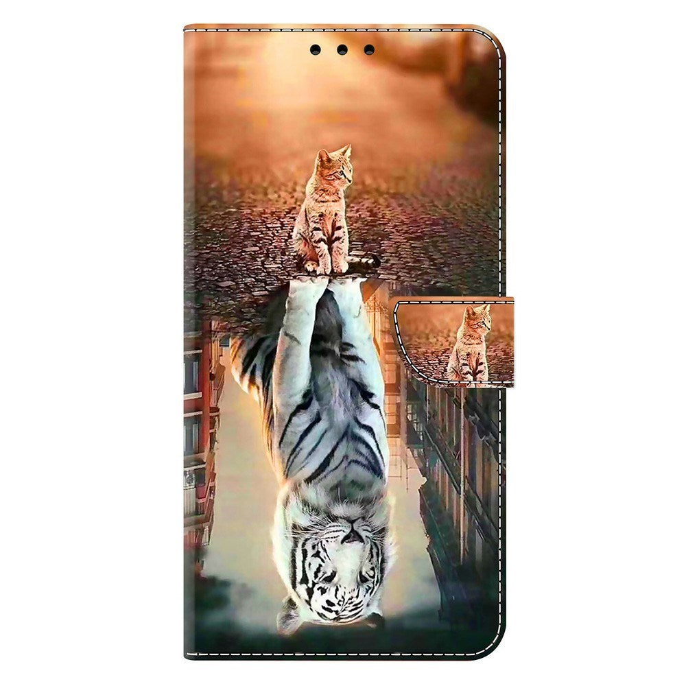 Samsung Galaxy A37 EIDERWOOD Flipcover m. Indbygget Kortholder & Ståfunktion - Kat & Tiger