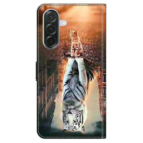 Samsung Galaxy A37 EIDERWOOD Flipcover m. Indbygget Kortholder & Ståfunktion - Kat & Tiger
