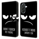 Samsung Galaxy A57 EIDERWOOD Flipcover m. Indbygget Kortholder & Ståfunktion - "Don't Touch My Phone"