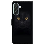 Samsung Galaxy A57 EIDERWOOD Flipcover m. Indbygget Kortholder & Ståfunktion - Sort Kat
