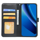 Google Pixel 10a EIDERWOOD Kunstlæder Flip Cover - Sort