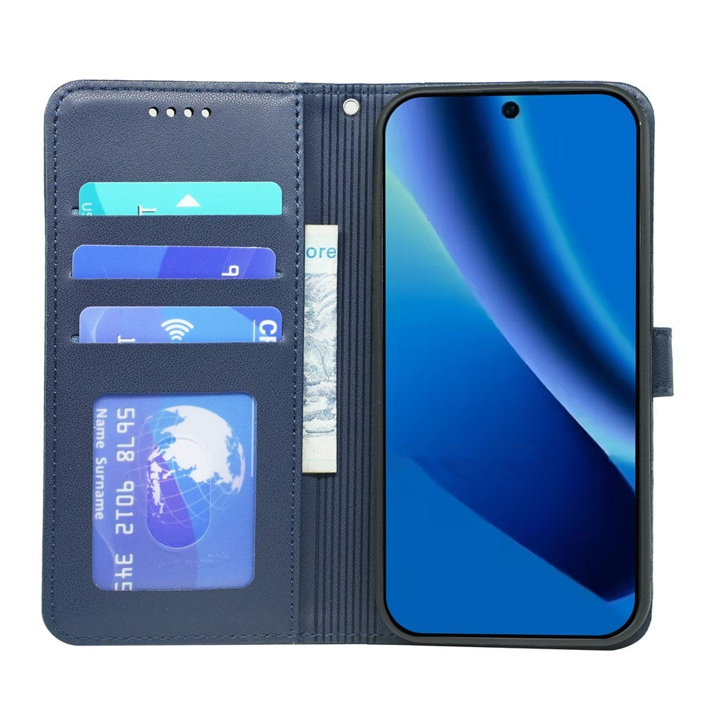 Google Pixel 10a EIDERWOOD Kunstlæder Flip Cover - Blå