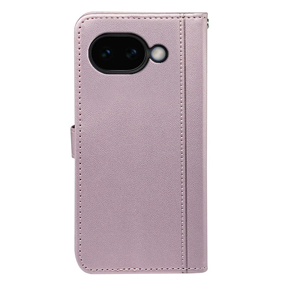 Google Pixel 10a EIDERWOOD Kunstlæder Flip Cover - Rose Gold