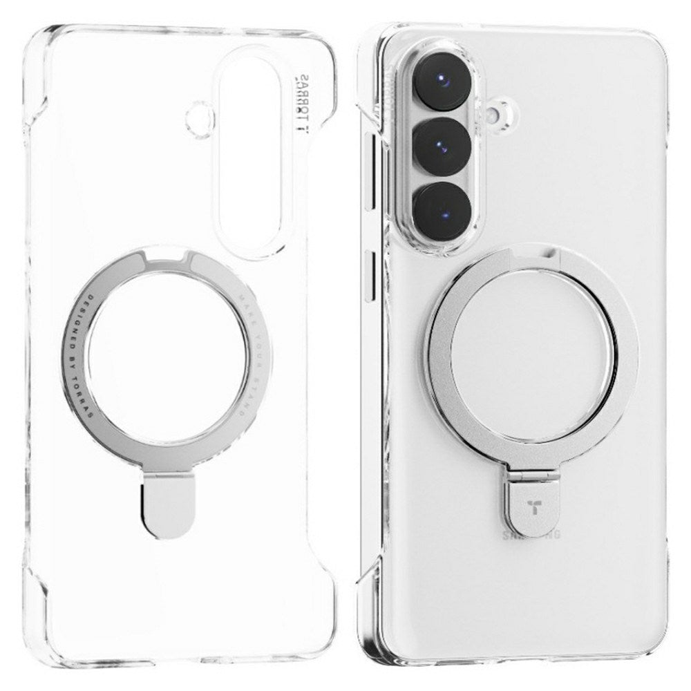 TORRAS Samsung Galaxy S26+ (Plus) Ostand Q1 Slim Cover m. Kickstand - MagSafe Kompatibel - Gennemsigtig