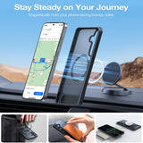 TORRAS Samsung Galaxy S26+ (Plus) Ostand L1 Cover m. Ståfunktion - MagSafe Kompatibel - Sort