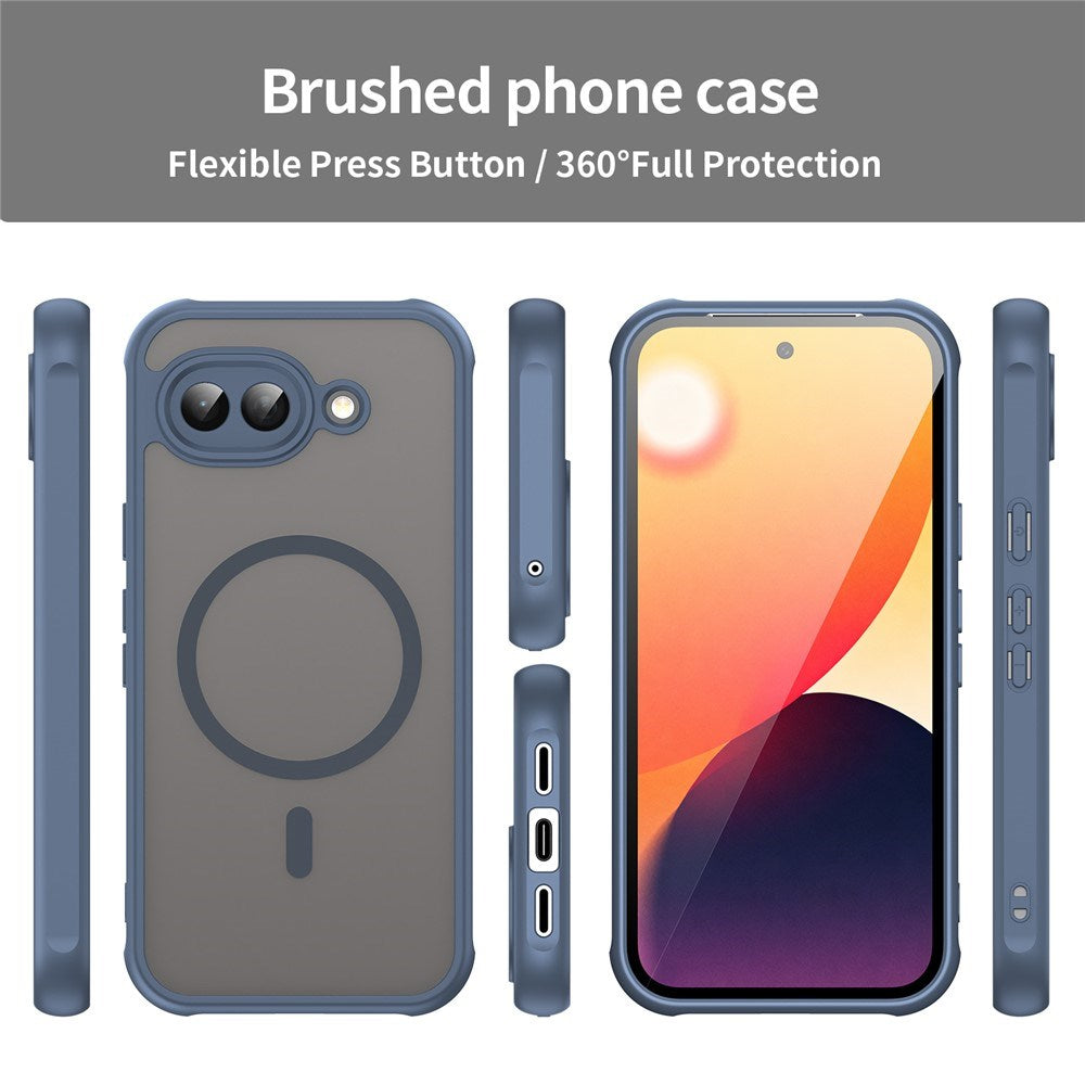 Google Pixel 10a EIDERWOOD Mat Hybrid Plast Bagside Cover - MagSafe Kompatibel - Blå