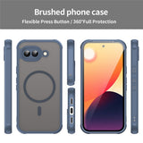Google Pixel 10a EIDERWOOD Mat Hybrid Plast Bagside Cover - MagSafe Kompatibel - Blå