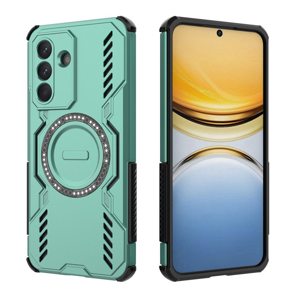 Samsung Galaxy A57 EIDERWOOD Håndværker Cover - Varmeafledning - MagSafe Kompatibel - Grøn