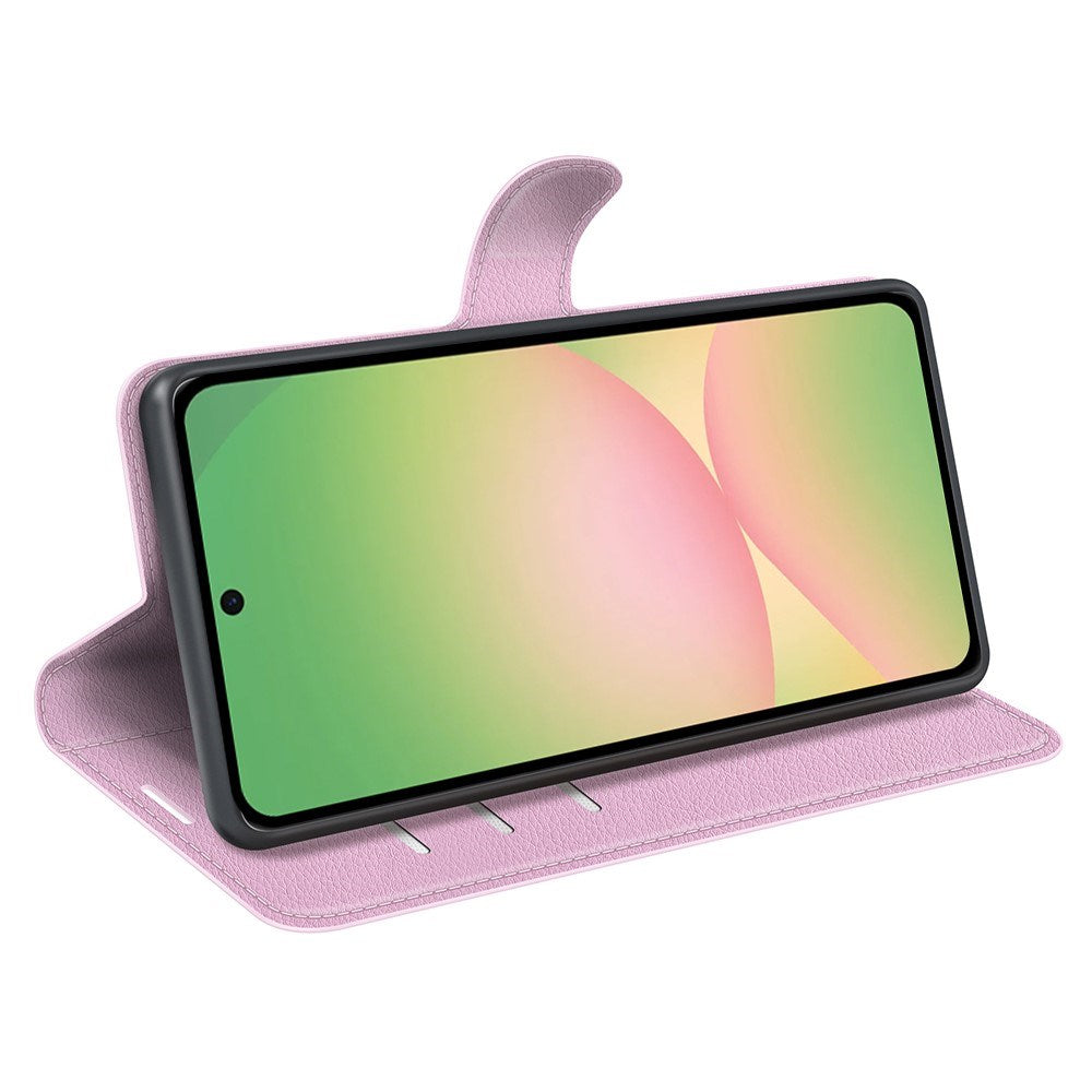 Samsung Galaxy A57 - EIDERWOOD Kunstlæder Flip Cover - Lyserød