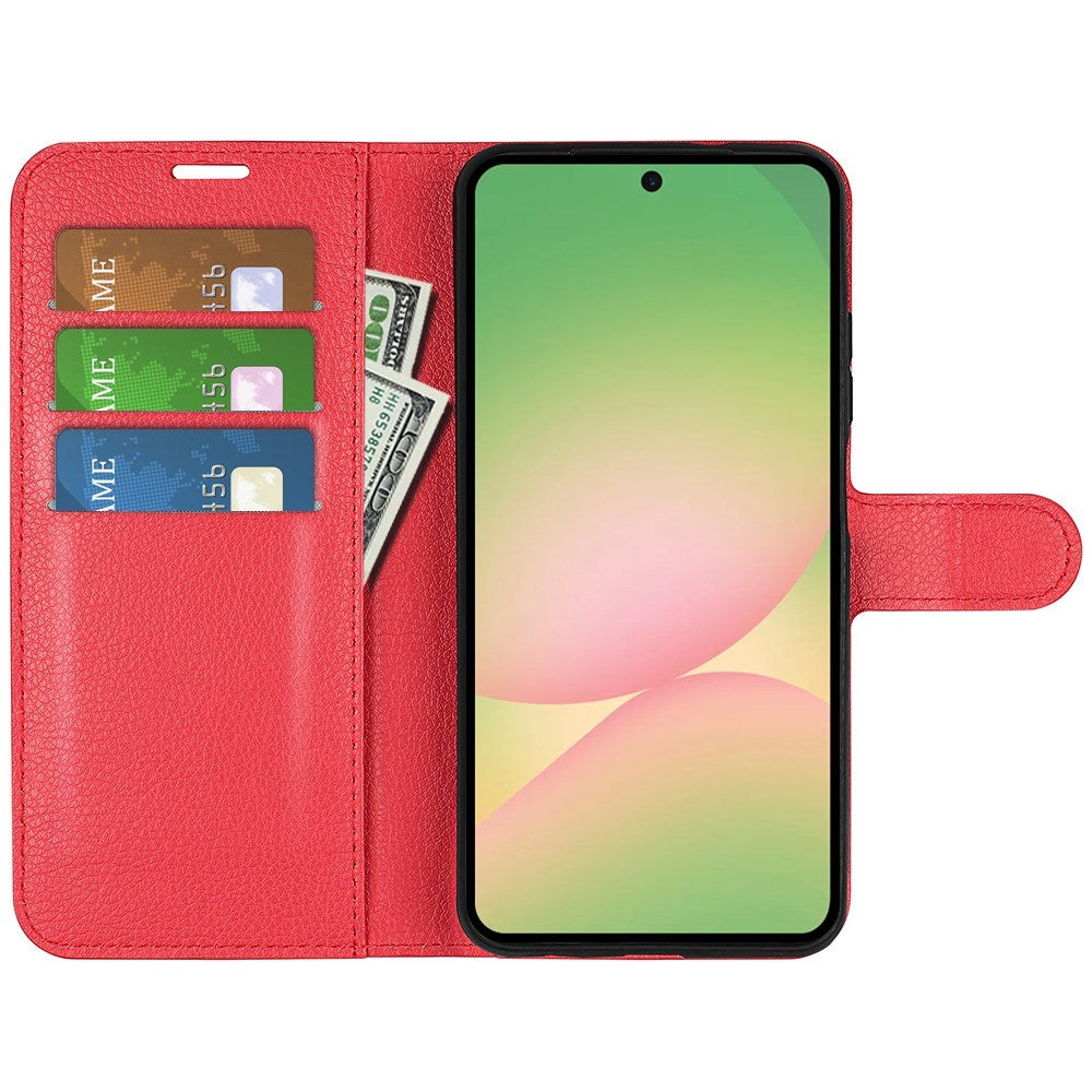 Samsung Galaxy A57 - EIDERWOOD Kunstlæder Flip Cover - Rød