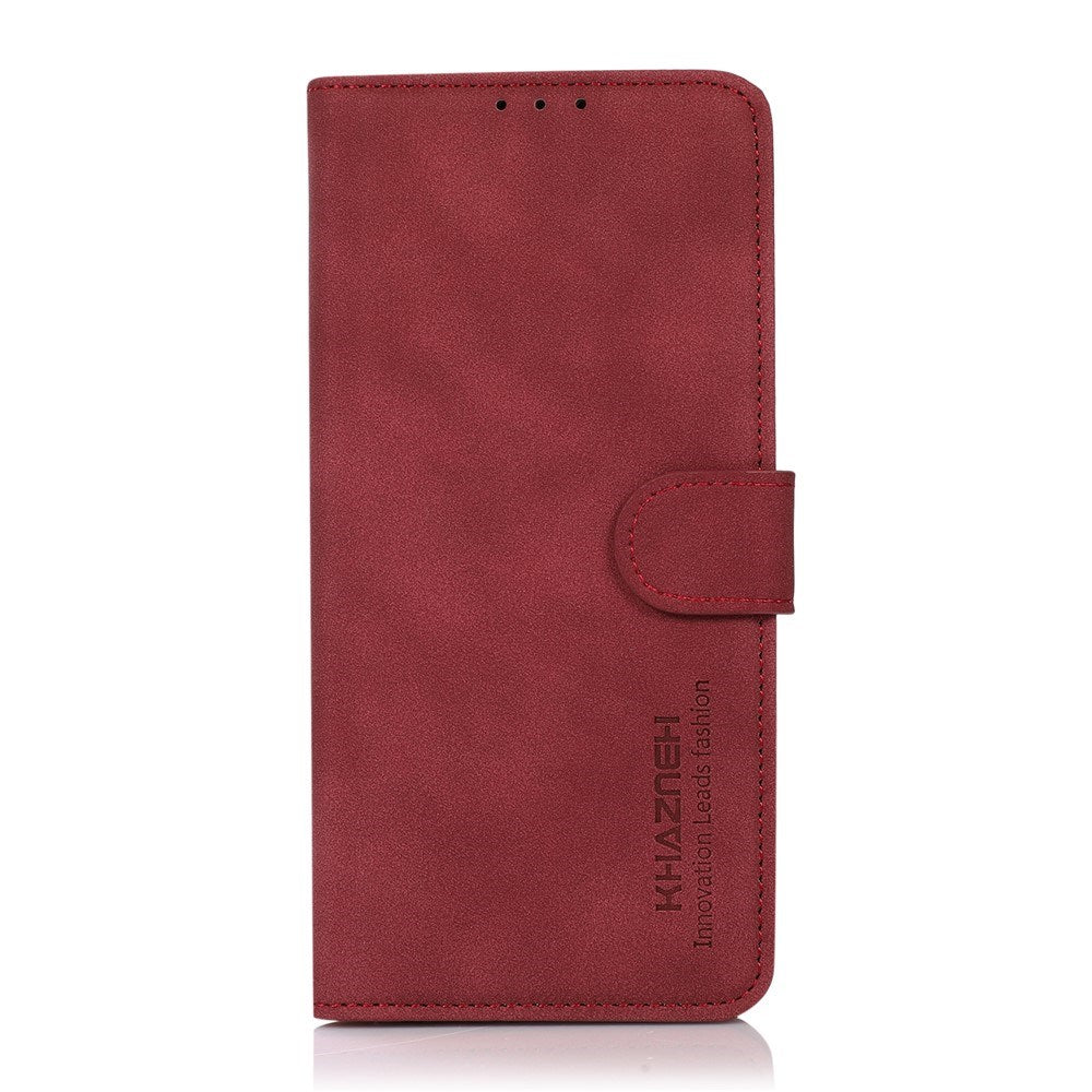 Samsung Galaxy A57 Kunstlæder Mobilcover m. Kortholder - Rød
