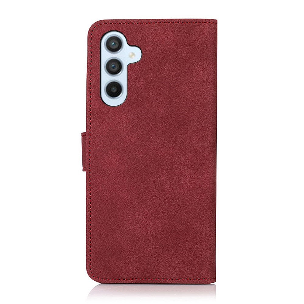 Samsung Galaxy A57 Kunstlæder Mobilcover m. Kortholder - Rød