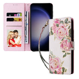 EIDERWOOD Samsung Galaxy S26 Kunstlæder Flip Cover - Blomster - Lyserød Rose