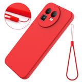 Realme GT 8 EIDERWOOD Silikone Bagside Cover m. Strop - Rød