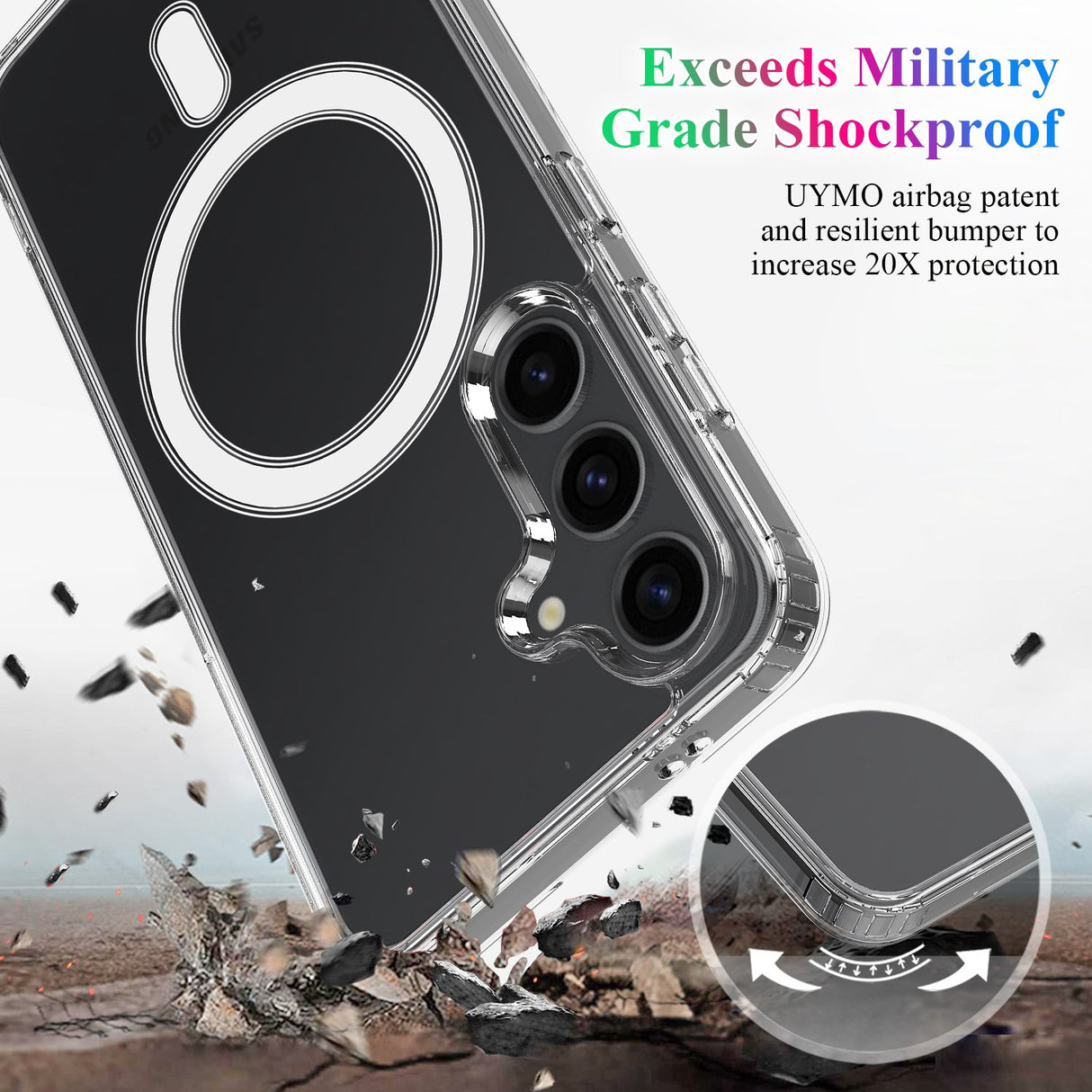EIDERWOOD Samsung Galaxy S26+ (Plus) Fleksibelt Plast Bagside Cover - MagSafe Kompatibel - Gennemsigtig