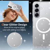 EIDERWOOD Samsung Galaxy S26+ (Plus) Plast Glitter Cover - MagSafe Kompatibel - Gennemsigtig