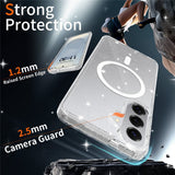 EIDERWOOD Samsung Galaxy S26+ (Plus) Plast Glitter Cover - MagSafe Kompatibel - Gennemsigtig