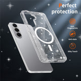 EIDERWOOD Samsung Galaxy S26+ (Plus) Plast Glitter Cover - MagSafe Kompatibel - Gennemsigtig