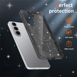 EIDERWOOD Samsung Galaxy S26+ (Plus) Plast Glitter Cover - MagSafe Kompatibel - Gennemsigtig / Sort