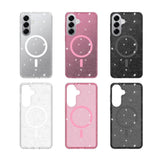 EIDERWOOD Samsung Galaxy S26+ (Plus) Plast Glitter Cover - MagSafe Kompatibel - Gennemsigtig / Sort