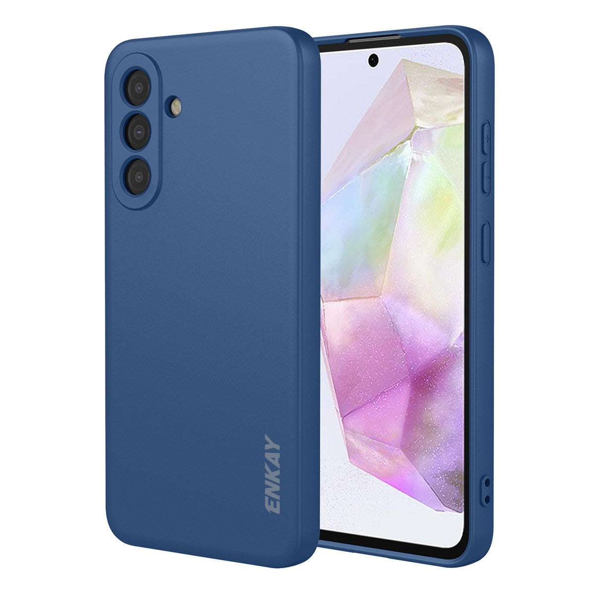 Samsung Galaxy A37 ENKAY Silikone Mobil Cover - Blå