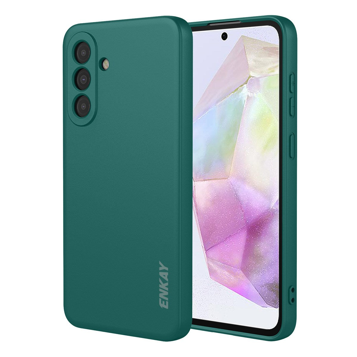 Samsung Galaxy A37 ENKAY Silikone Mobil Cover - Grøn