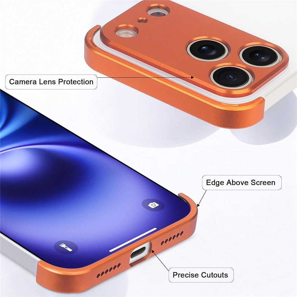 iPhone 17 Pro Max Todelt Bumper Cover m. Kameralinsebeskytter - Orange