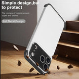 iPhone 17 Pro Max Todelt Bumper Cover m. Kameralinsebeskytter - Sort
