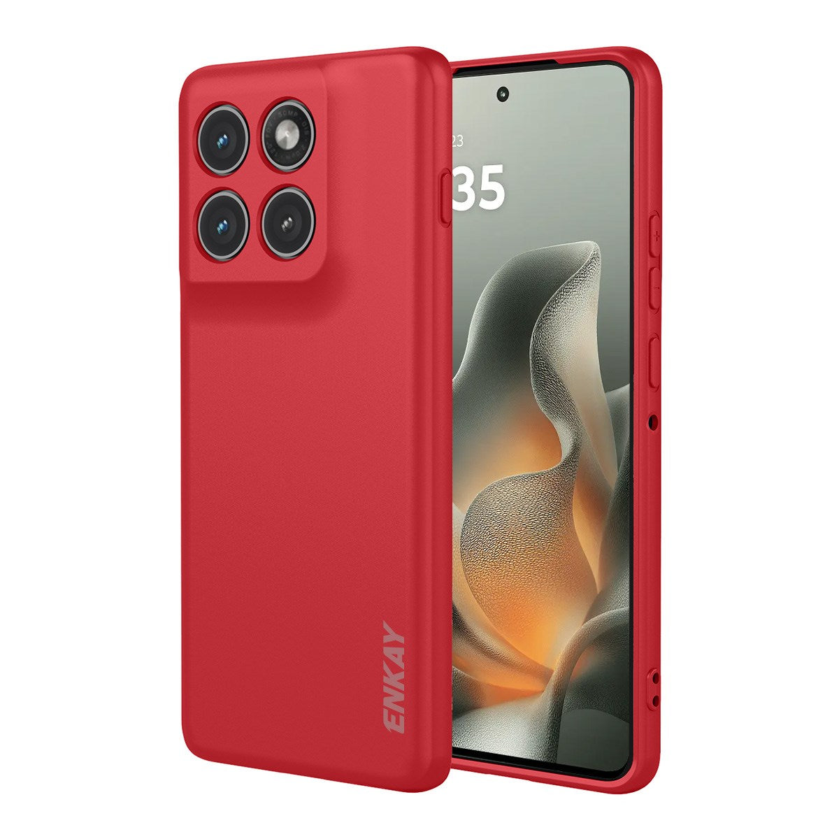 Motorola Edge 70 ENKAY Silikone Mobil Cover - Rød