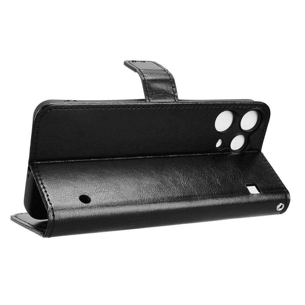 Nothing Phone (3a) Lite EIDERWOOD Kunstlæder Flip Cover - Strop - Sort