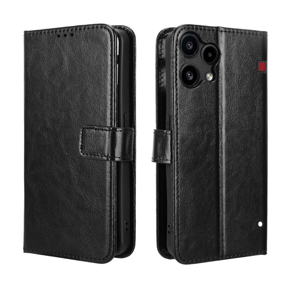 Nothing Phone (3a) Lite EIDERWOOD Kunstlæder Flip Cover - Strop - Sort