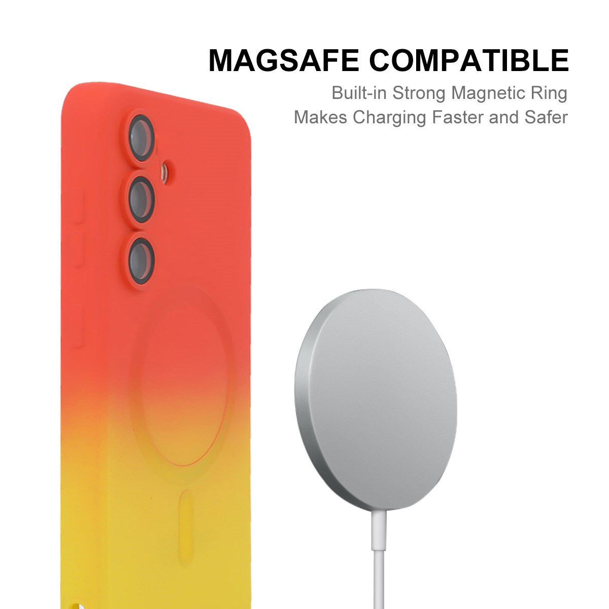 Samsung Galaxy A57 ENKAY Gradient Silikone Bagsidecover - Lyserød / Blå