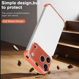 iPhone 17 Pro Todelt Bumper Cover m. Kameralinsebeskytter - Orange