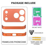 iPhone 17 Pro Todelt Bumper Cover m. Kameralinsebeskytter - Orange