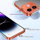 iPhone 17 Todelt Bumper Cover m. Kameralinsebeskytter - Orange
