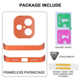 iPhone 17 Todelt Bumper Cover m. Kameralinsebeskytter - Orange