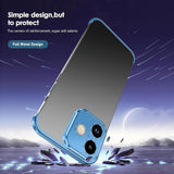 iPhone 17 Todelt Bumper Cover m. Kameralinsebeskytter - Blå