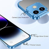 iPhone 17 Todelt Bumper Cover m. Kameralinsebeskytter - Blå
