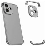 iPhone 17 Todelt Bumper Cover m. Kameralinsebeskytter - Grå
