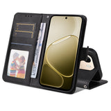 OPPO A6x EIDERWOOD Flip Cover i Kunstlæder - Sort