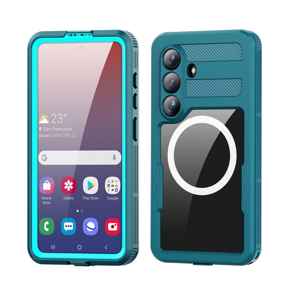 Samsung Galaxy S26 Redpebber Vandtæt Hybrid Plast Bagside Cover - MagSafe Kompatibel - Blå