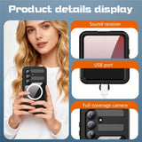 Samsung Galaxy S26 Redpebber Vandtæt Hybrid Plast Bagside Cover - MagSafe Kompatibel - Sort