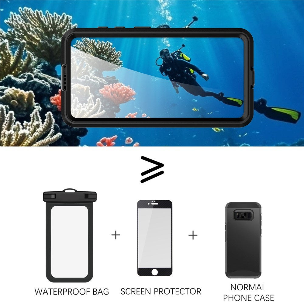 Samsung Galaxy S26 Redpebber Vandtæt Hybrid Plast Bagside Cover - MagSafe Kompatibel - Sort
