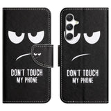 EIDERWOOD Samsung Galaxy S26 Kunstlæder Flip Cover - Mønster - Don't Touch My Phone