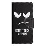 EIDERWOOD Samsung Galaxy S26 Kunstlæder Flip Cover - Mønster - Don't Touch My Phone