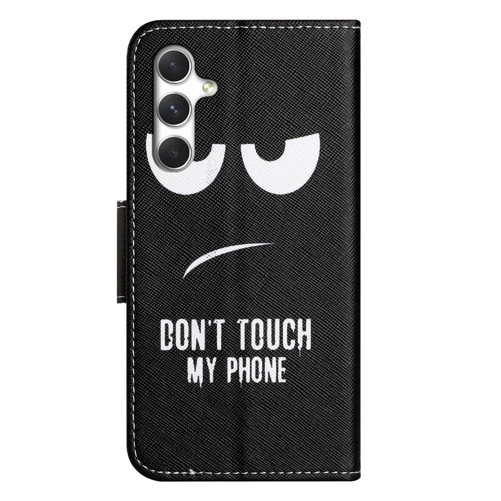 EIDERWOOD Samsung Galaxy S26 Kunstlæder Flip Cover - Mønster - Don't Touch My Phone